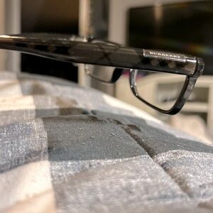 Burberry Eyeglasses Frames B 2086 3001 Black Brown Nova Check Pattern 54-17[ ]14